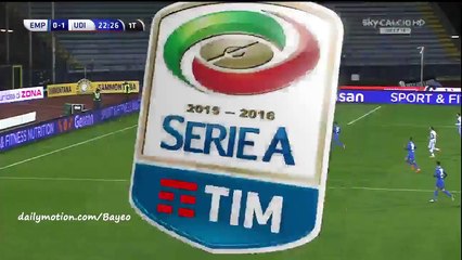 Duván Zapata Goal - Empoli 0-1 Udinese - 03.02.2016
