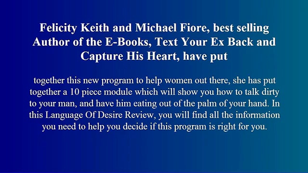 Language Of Desire Review - Scam Or Not?