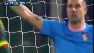 M'Baye Niang Penalty Goal - Palermo vs AC Milan 0-2 l Serie A 03/02/2016