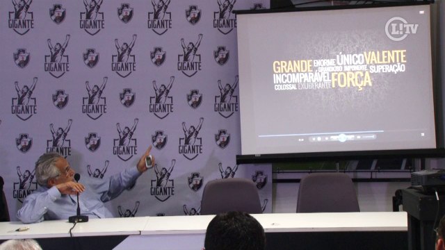 Eurico 'rouba a cena' durante apresentação de programa sócio-torcedor do Vasco