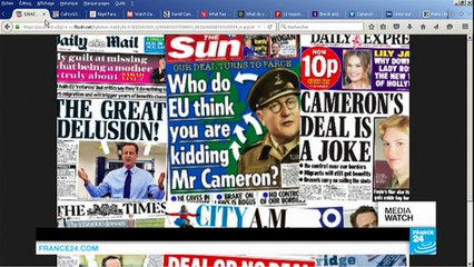 #Brexit: Cameron slammed in British press over EU deal