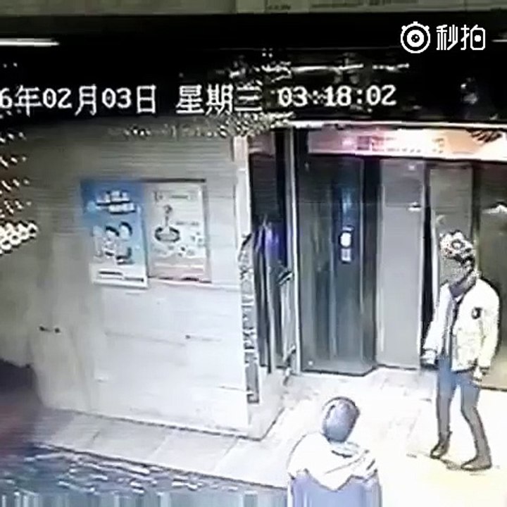 Man falls into shaft after kicking elevator door open