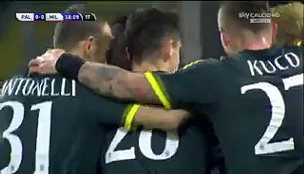 Carlos Bacca 0:1 | Palermo v. AC Milan 03.02.2016 HD