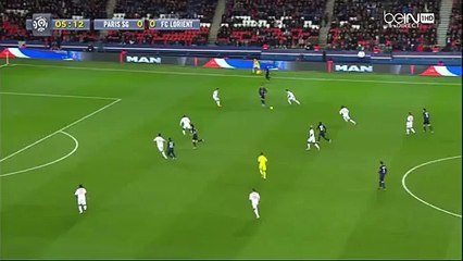 Edinson Cavani Goal HD - PSG 1-0 Lorient - 03-02-2016 -