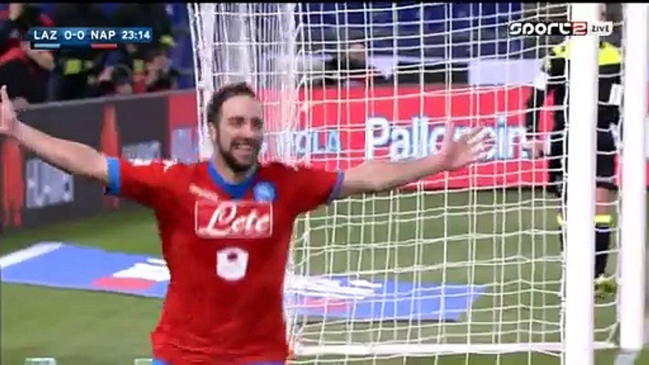 Gonzalo Higuaín 0:1 | Lazio v. Napoli 03.02.2016 HD