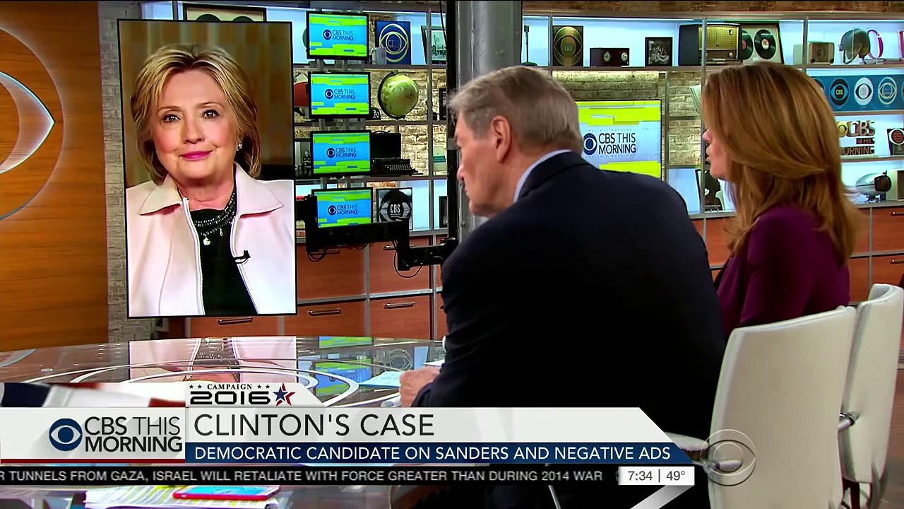 CBS anchors chuckle when Hillary Clinton says she can't be bought