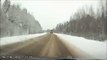 RUSSIAN DRIVER - Truck Skidded on a Snowy Road