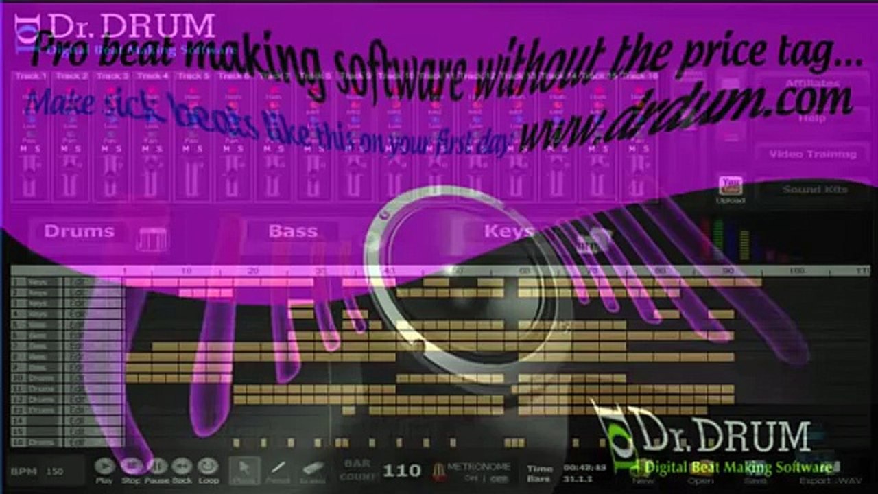 Create rap beats like profesionals? Try Dr Drum - Best beat maker for beginners