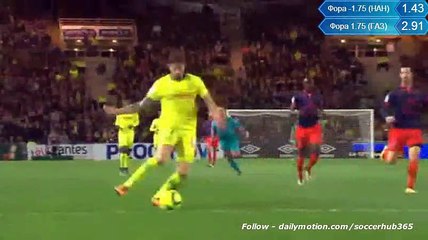Nantes 3-1 Gazélec Ajaccio  All Goals   03.02.2016