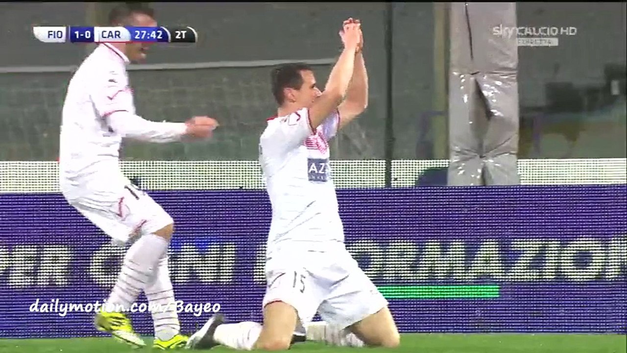 Kevin Lasagna Goal HD - Fiorentina 1-1 Carpi - 03-02-2016