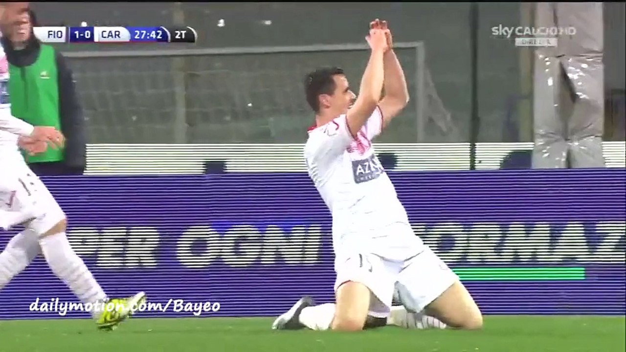 Kevin Lasagna Goal - Fiorentina 1-1 Carpi - 03.02.2016