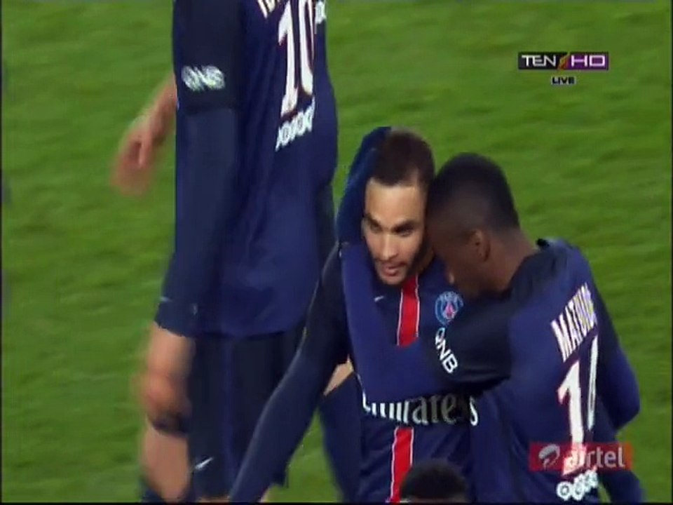 3-1 Layvin Kurzawa Goal - PSG v. Lorient- 03.02.2016