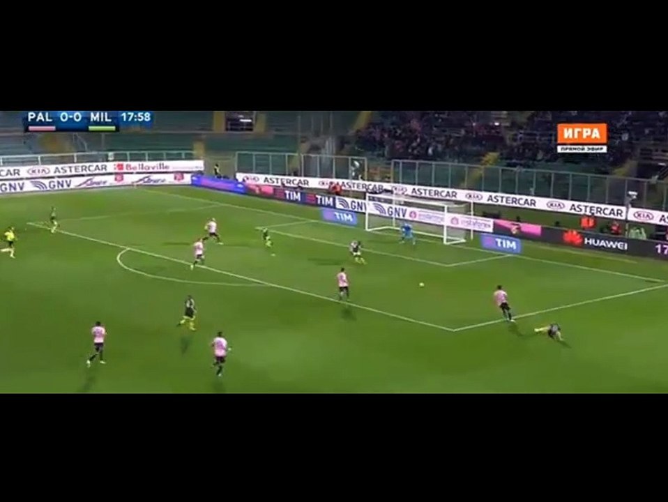 Goal Carlos Bacca | Palermo ( 0~1 ) Milán  | 03/02/2016