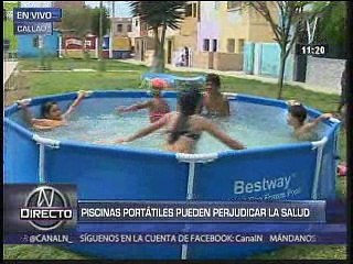 Piscinas portátiles pueden perjudicar la salud