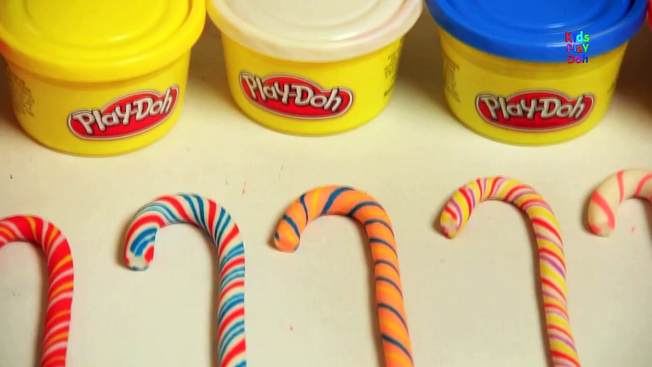 Play Doh Candy Canes | Candy Canes | Play Doh Candy Canes