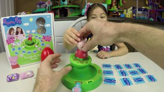 FUN PEPPA PIG TUMBLE & SPIN GAME Surprise Egg Minions Silly Funny Memory Activity Kids Surprise Toy