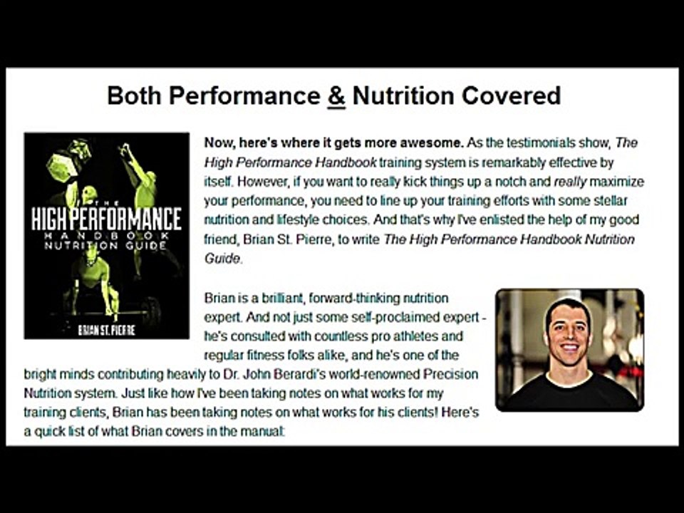 The High Performance Handbook Review - See Eric Cressey High Performance Handbook