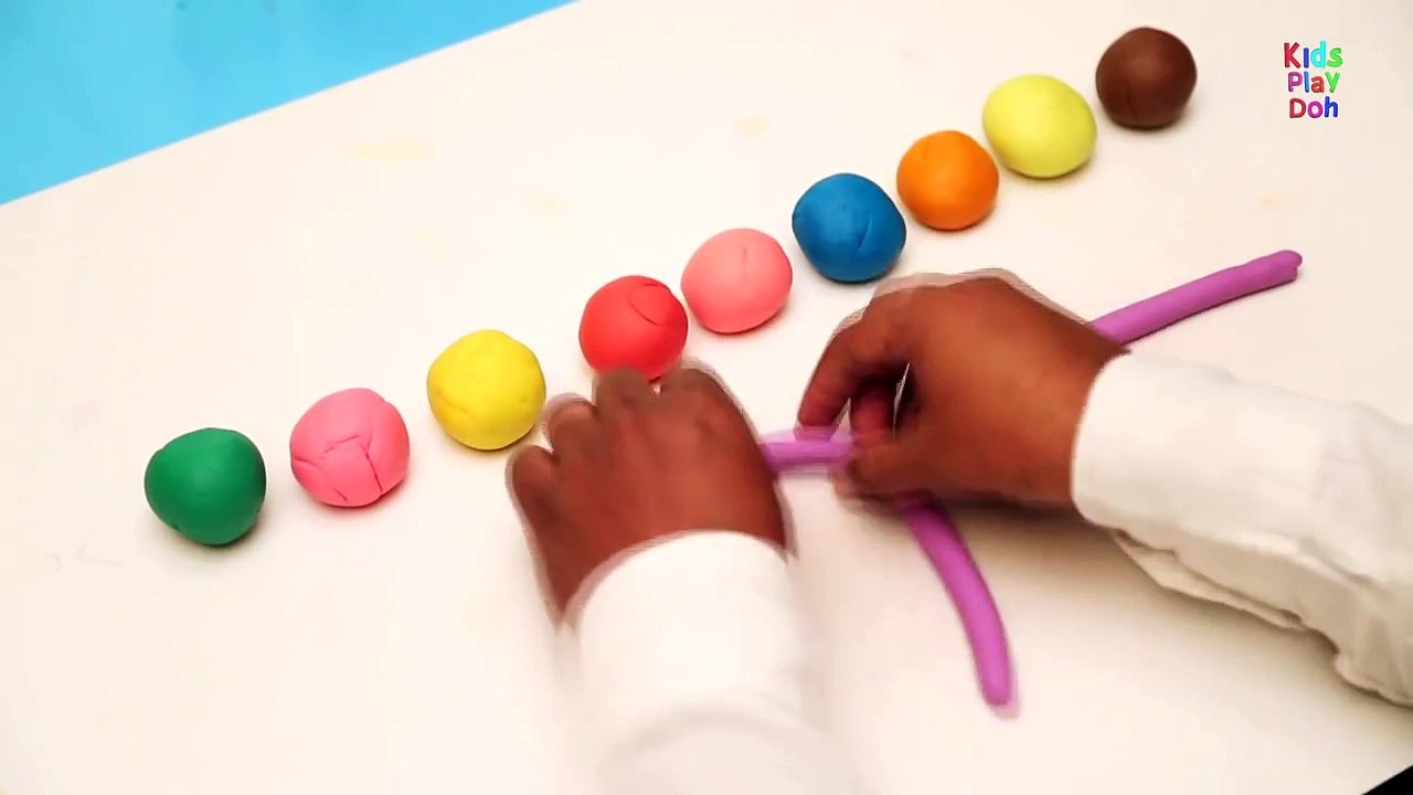 Play Doh 1-50 Number Song | Kids Rhymes And Videos
