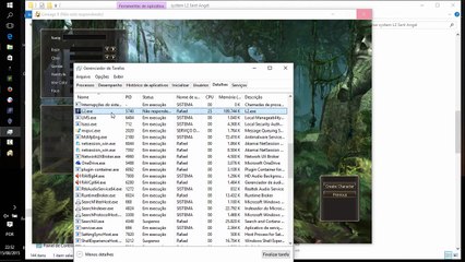#Especial Lineage 2 Interlude Trava na tela do personagem Windows 10
