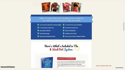 The 3 Week Diet Review - Does It Really Work? - Weight Loss Diet