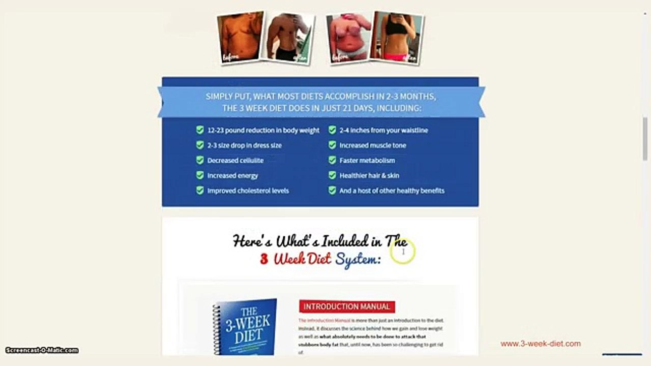 The 3 Week Diet Review - Does It Really Work? - Weight Loss Diet