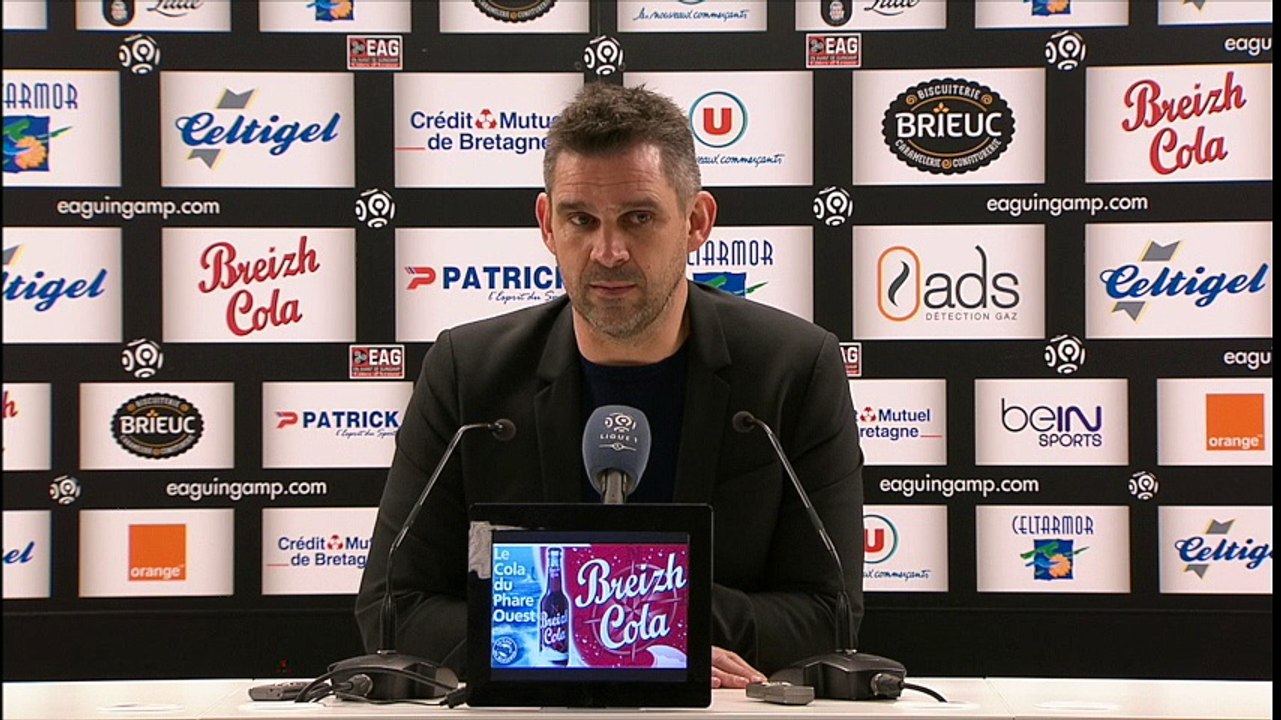 Jocelyn Gourvennec après Guingamp-Troyes 4-0