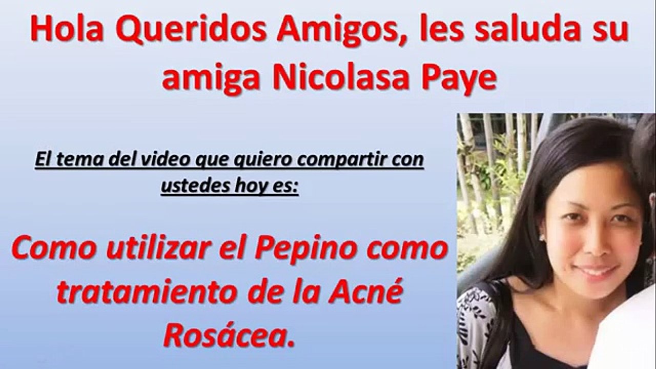 Como utilizar el Pepino para el tratamiento de la Acne Rosacea | Rosacea Cura