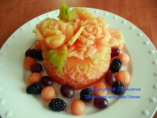 Chuncarve Fruit Platter-ตกแต่งจานผลไม้