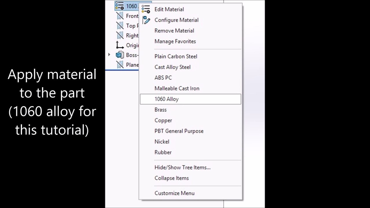 SolidWorks Simulation Premium Tutorial: Critical Buckling Load (Pinned Pinned Case)