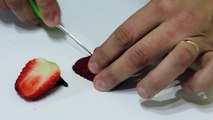 Carving fruit for beginners, lesson 1 - Arte com fruta e legumes - Arte com fruta e legumes