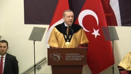 Cumhurbaşkanı Erdoğan?a Peru?da Fahri Doktora Unvanı Verildi