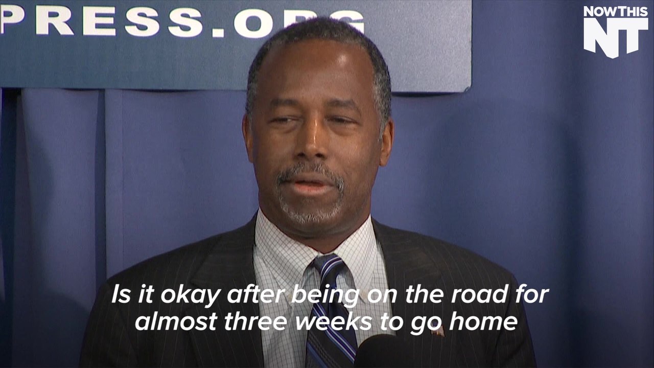 Ben Carson Went Home For A Fresh Set Of Clothes