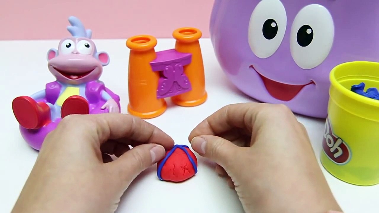 Play Doh Dora The Explorer Backpack & Boots Christmas Season Dora La Exploradora Mochila Botas