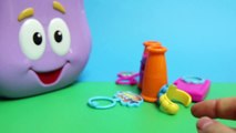 Play Doh Dora The Explorer Backpack & Boots Christmas Season Dora La Exploradora Mochila Botas