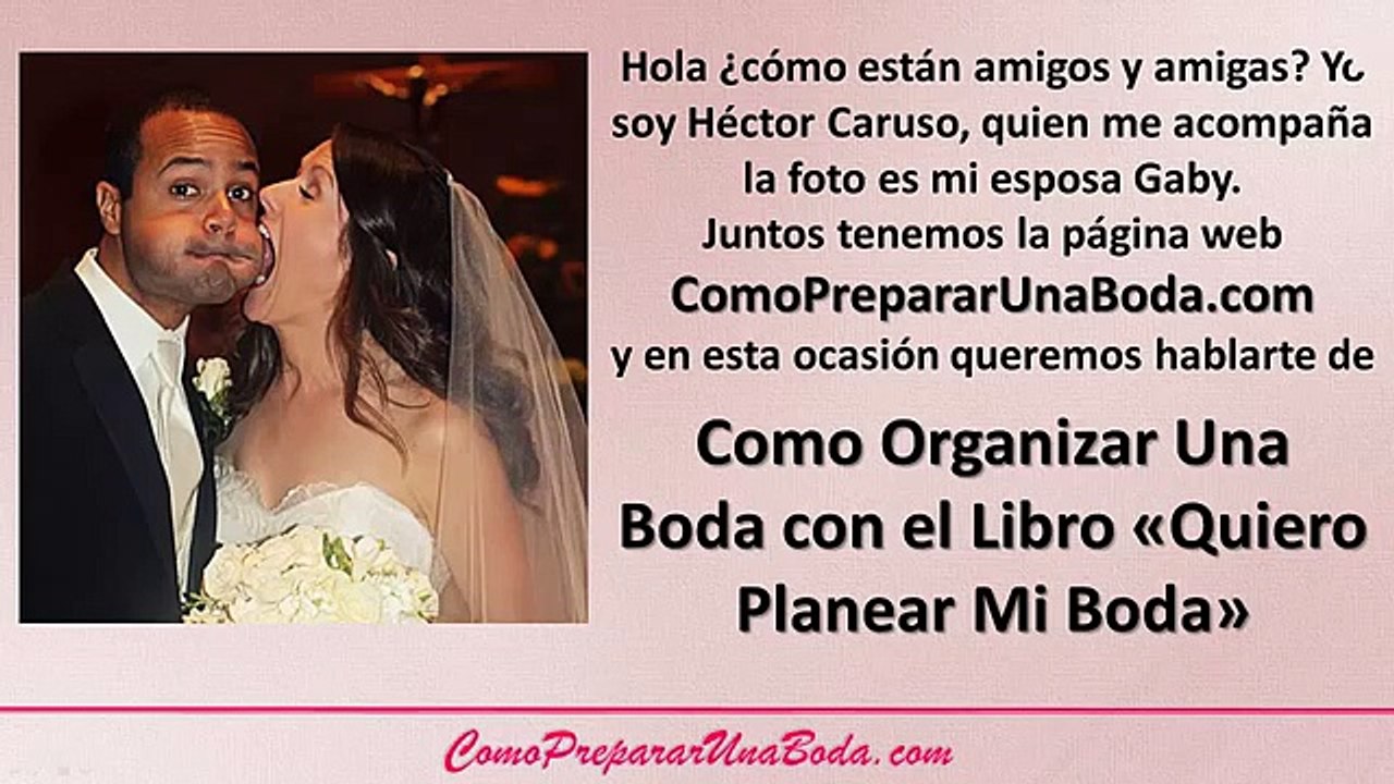 Como Organizar Una Boda | Libro Quiero Planear Mi Boda