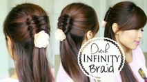 Dutch Infinity Braid Tutorial Half Updo Prom Hairstyles Video