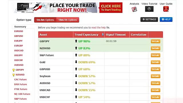 Option Bot Binary Options Members Area Software In Action | Binary Options Bot Review 2014