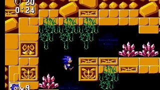 Gameplay Sonic the Hedgehog (Master System) Labyrinth ACT2