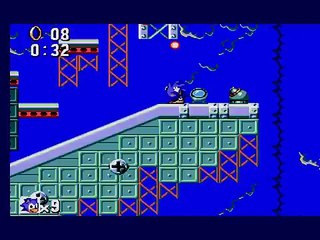 Gameplay Sonic the Hedgehog (Master System) Sky Base ACT1