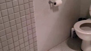 Man Scares Friend in Shower