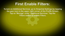 How to Add Filters on Snapchat