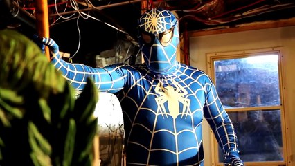 The Amazing Blue Spiderman vs Joker in Real Life - Superhero Fights and Having Fun Movie