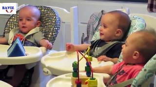 Funny Triplet Babies Laughing Compilation 2014