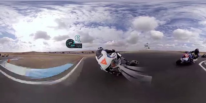 GoPro Spherical: Fun Laps and Fast Wheelies on the BMW S1000RR Superbike (World Music 720p)