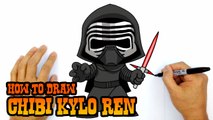 How to Draw Chibi Kylo Ren- Star Wars- Step by Step Lesson
