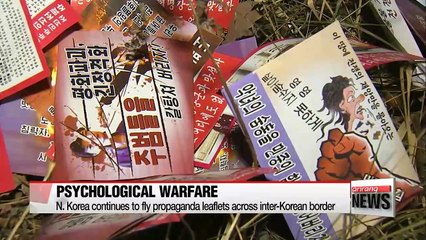 N. Korea continues to fly propaganda leaflets across inter-Korean border