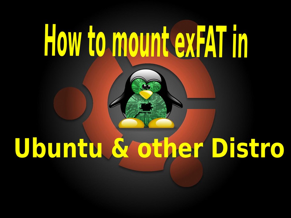 How to mount exfat in Ubuntu and other GNU+Linux distro
