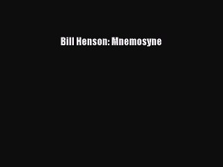 [PDF Download] Bill Henson: Mnemosyne [PDF] Online