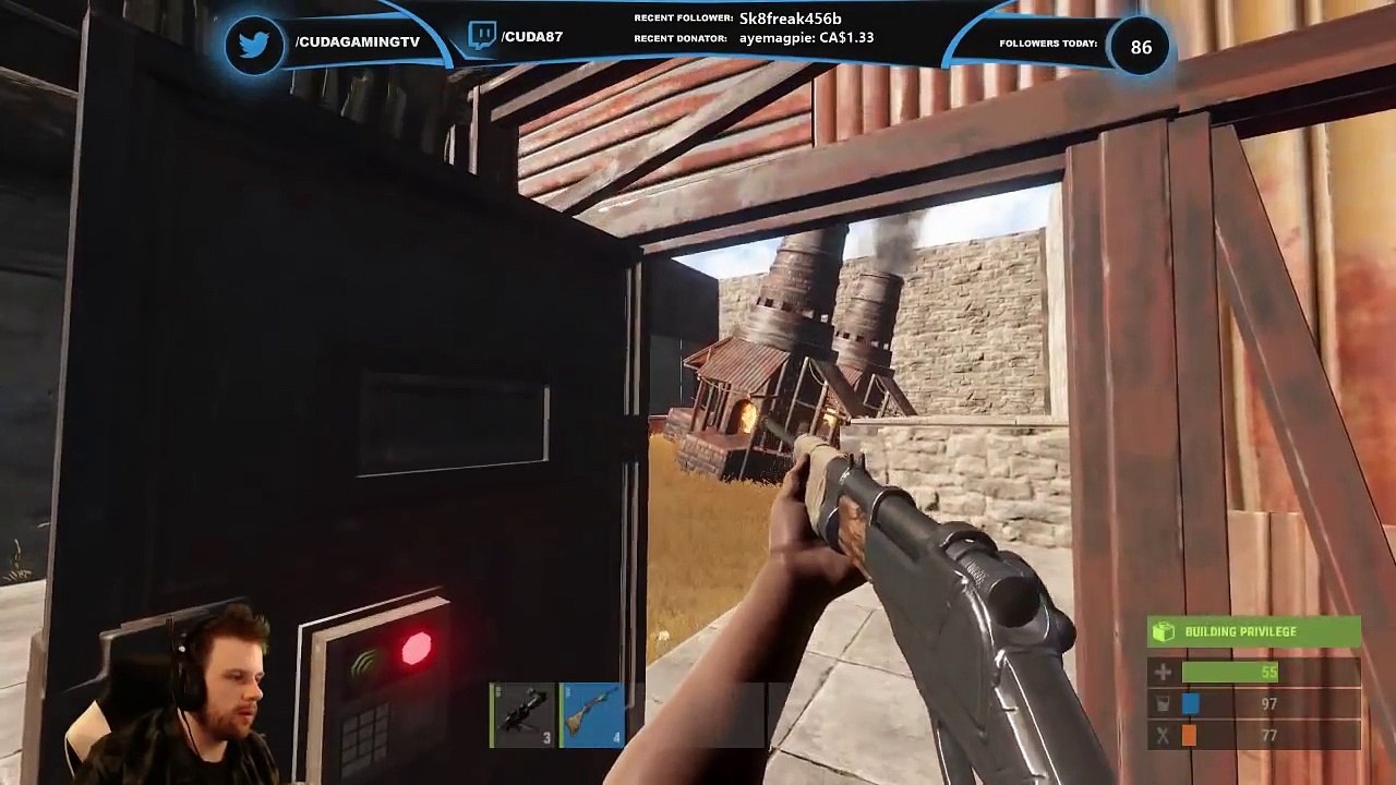 Rust  1v6 Base Defense!