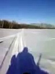 Ока-самодельный снегоход делает буран